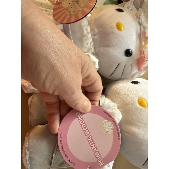 Hello Kitty Bride & Groom Plushies Romantic Wedding 1999 McDonald’s 2000 - Picture 9 of 13